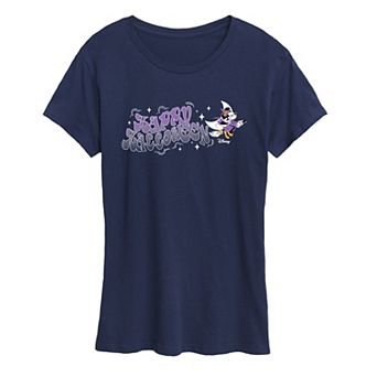 Women's Disney's Minnie Mouse "Happy Halloween" Witch Graphic Tee
