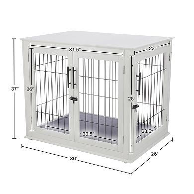 PetMaker 36-inch Wooden Dog Crate