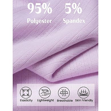 Ekouaer Womens Pajama Sets Two Piece Set Soft V Neck Lace Trim Nightwear