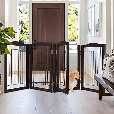 PetMaker 4-Panel Pet Gate with Door