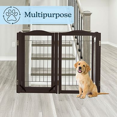 PetMaker 4-Panel Pet Gate with Door
