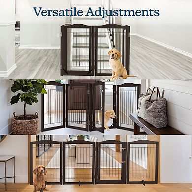 PetMaker 4-Panel Pet Gate with Door