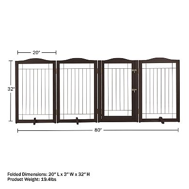 PetMaker 4-Panel Pet Gate with Door