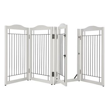 PetMaker 4-Panel Pet Gate with Door