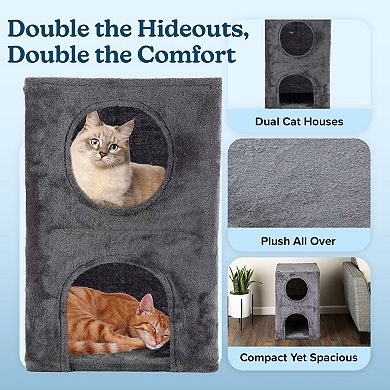 PetMaker 2-Story Cat Condo House for Indoor Use