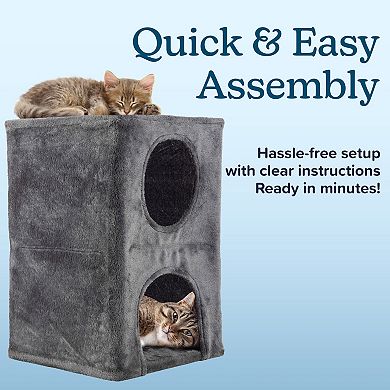 PetMaker 2-Story Cat Condo House for Indoor Use