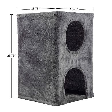 PetMaker 2-Story Cat Condo House for Indoor Use