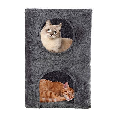 PetMaker 2-Story Cat Condo House for Indoor Use