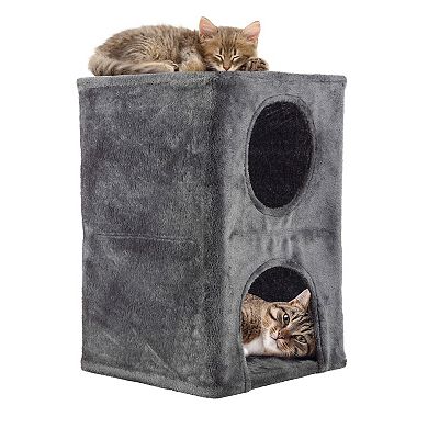 PetMaker 2-Story Cat Condo House for Indoor Use