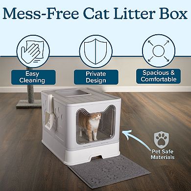 PetMaker Hooded Litter Box with Scoop