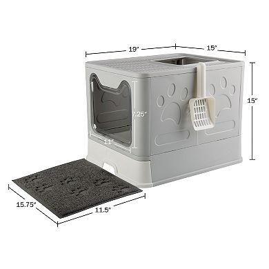 PetMaker Hooded Litter Box with Scoop