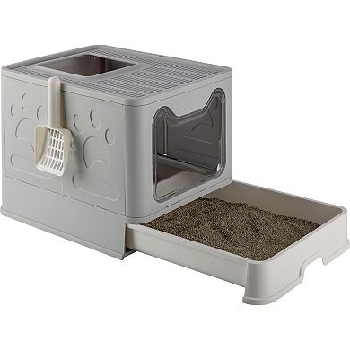 PetMaker Hooded Litter Box with Scoop