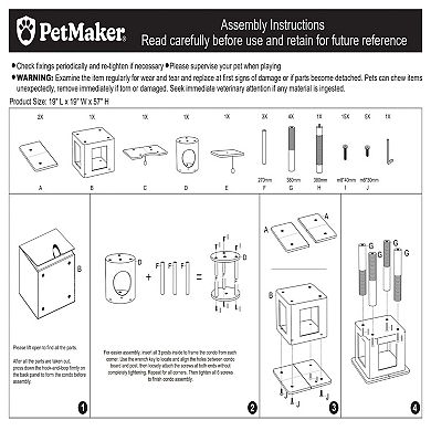 PetMaker Multi-Tier Cat Tree Tower