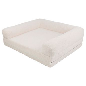 PetMaker Rectangular Pet Bed with Bolsters