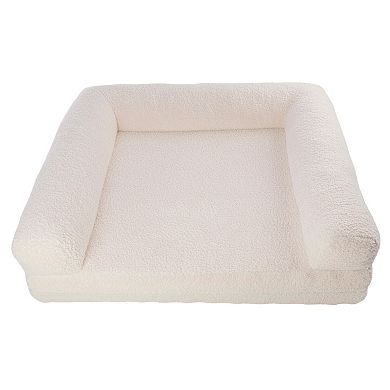 PetMaker Rectangular Pet Bed with Bolsters