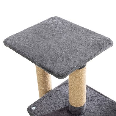 PetMaker Multi-Level Cat Tree with Scratching Post & Play Area