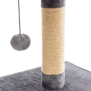 PetMaker Multi-Level Cat Tree with Scratching Post & Play Area