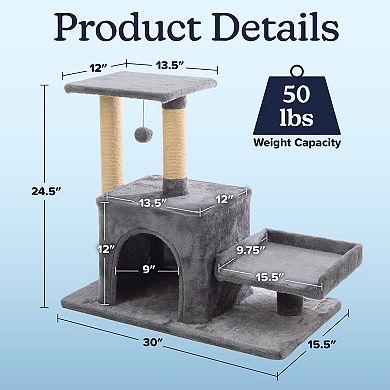 PetMaker Multi-Level Cat Tree with Scratching Post & Play Area