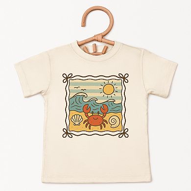 Crab Frame - Toddler Short Sleeve Graphic T-Shirt