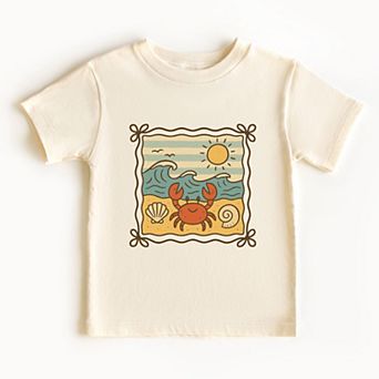 Crab Frame - Toddler Short Sleeve Graphic T-Shirt