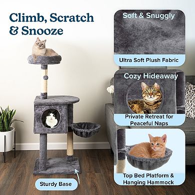 PetMaker 47-inch Multi-Tier Cat Tree Tower