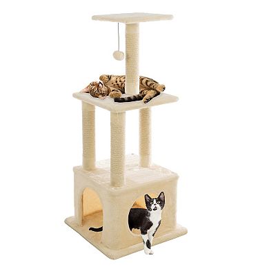 PetMaker 44-inch Multi-Tier Cat Tree Tower