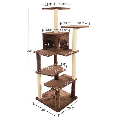 PetMaker 6-Tier Cat Tower Scratching Post