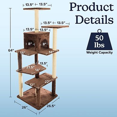 PetMaker 6-Tier Cat Tower Scratching Post