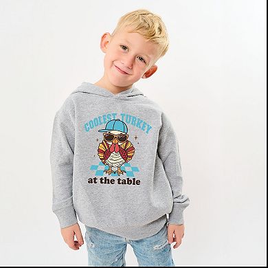 Coolest Turkey At The Table - Toddler Hoodie