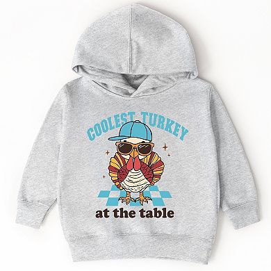Coolest Turkey At The Table - Toddler Hoodie