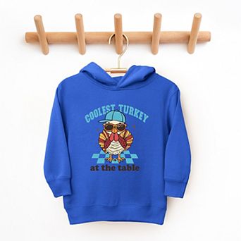 Coolest Turkey At The Table - Toddler Hoodie