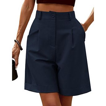 Zeagoo Women' Shorts Casual High Waisted Bermuda Shorts Cute Lightweight Summer Outfits