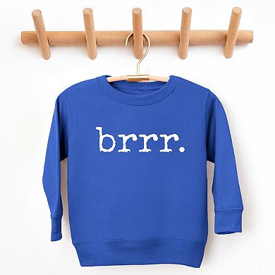 Brrr Typewriter - Toddler Graphic Sweatshirt
