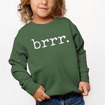 Brrr Typewriter - Toddler Graphic Sweatshirt