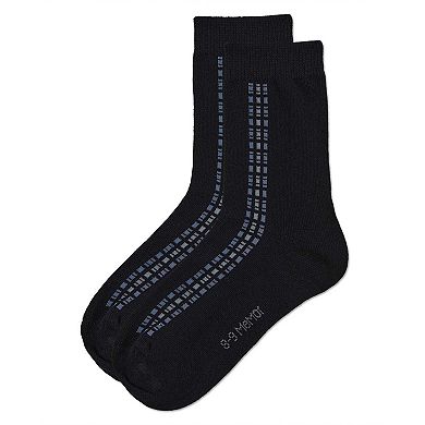 Boy's Vertical Dashed Line Crew Socks
