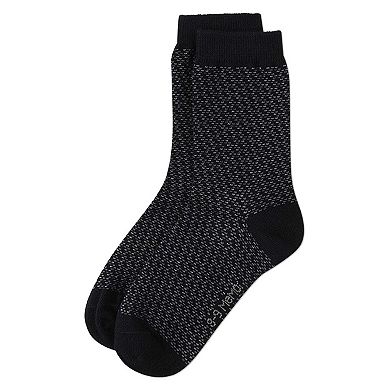 Boy's Bicolor Dashline Crew Socks
