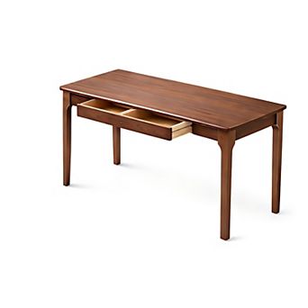 Heybly 47" Home Office Writing Desk with Smooth Edges and 2 Drawers
