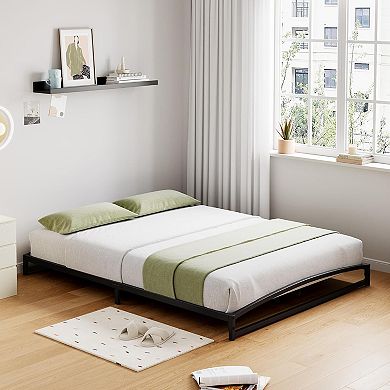 Low Bed Frame Twin Size, 6 Inch Heavy Duty Metal Platform Bed Frame