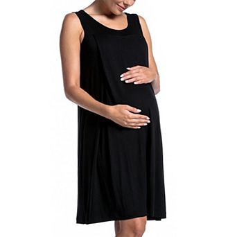 Womens Summer Dress Loose Sleeveless Crew Neck Solid Color Dresses