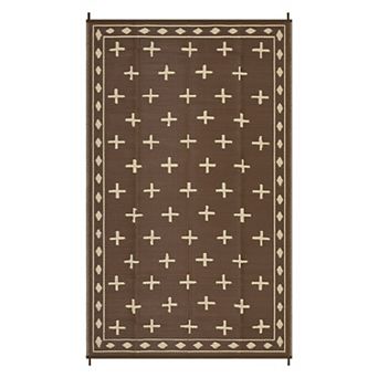 Waterproof Outdoor Rug, Modern Reversible Plastic Straw Patio Camping Rugs