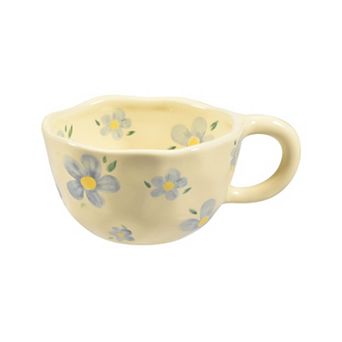 Ceramic Flower Coffee Mug for Latte Tea Milk— Mother's Day Gift