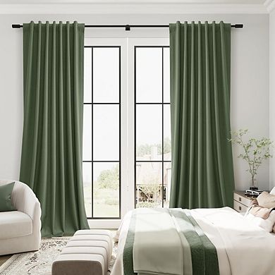 Linen Blackout Curtains, Thermal Insulated Light Blocking Drapes