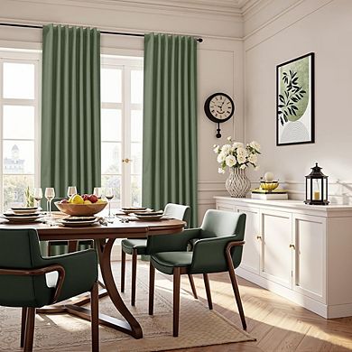 Linen Blackout Curtains, Thermal Insulated Light Blocking Drapes