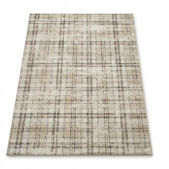 Plaid Rug, Geometric Washable Rug, Stain-Resistant Carpet for Living Room, Bedroom, Dining Room