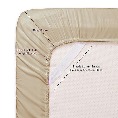 Sweet Home Collection Essentials 18"-24" Extra Deep Pocket, Double Brushed Microfiber Sheet Set