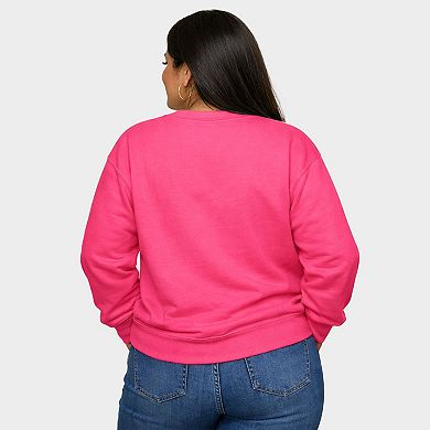 Baseball Words - Women's Plus Sized Graphic Sweatshirt