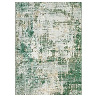Non-Slip Washable Abstract Long Rug Soft Runner Carpet with Rubber Backing for Hallway, Bedroom