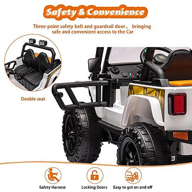 24V Ride on Dump Car with Electric Dump Bed,2 Seater Electric Truck with Remote Control