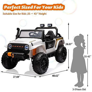 24V Ride on Dump Car with Electric Dump Bed,2 Seater Electric Truck with Remote Control