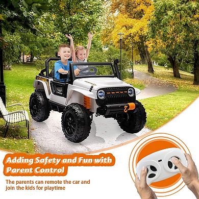 24V Ride on Dump Car with Electric Dump Bed,2 Seater Electric Truck with Remote Control